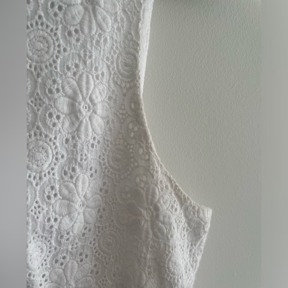 Diane Von Furstenberg white lace dress size 10 - Picture 6 of 9